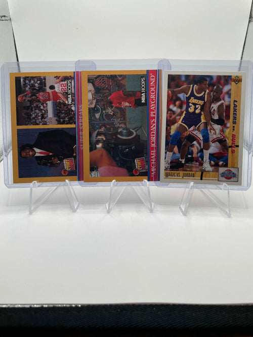 1991-92 Upper Deck Confrontation Michael Jordan Magic Johnson + /1990 Hoops Set