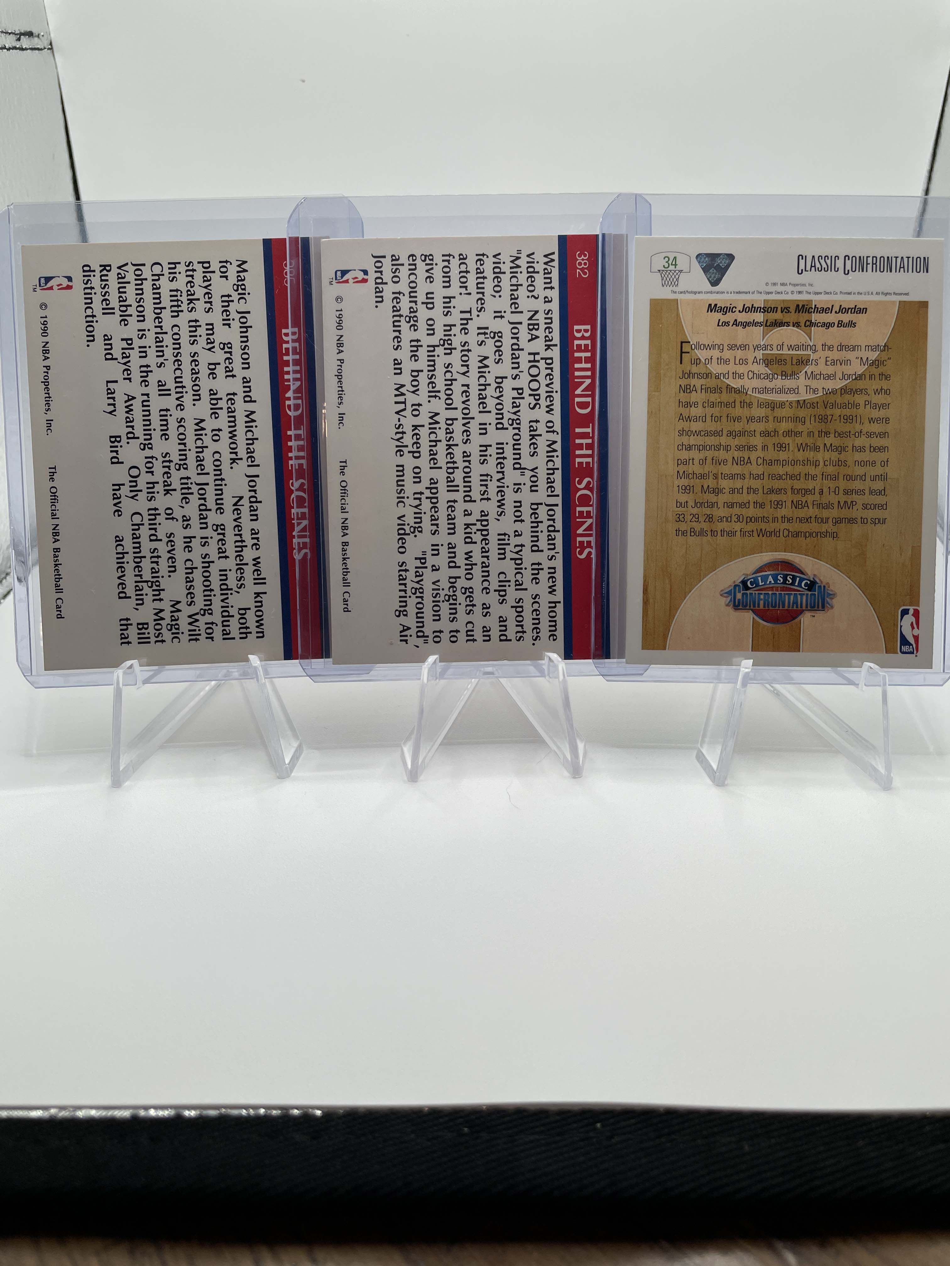 1991-92 Upper Deck Confrontation Michael Jordan Magic Johnson + /1990 Hoops Set