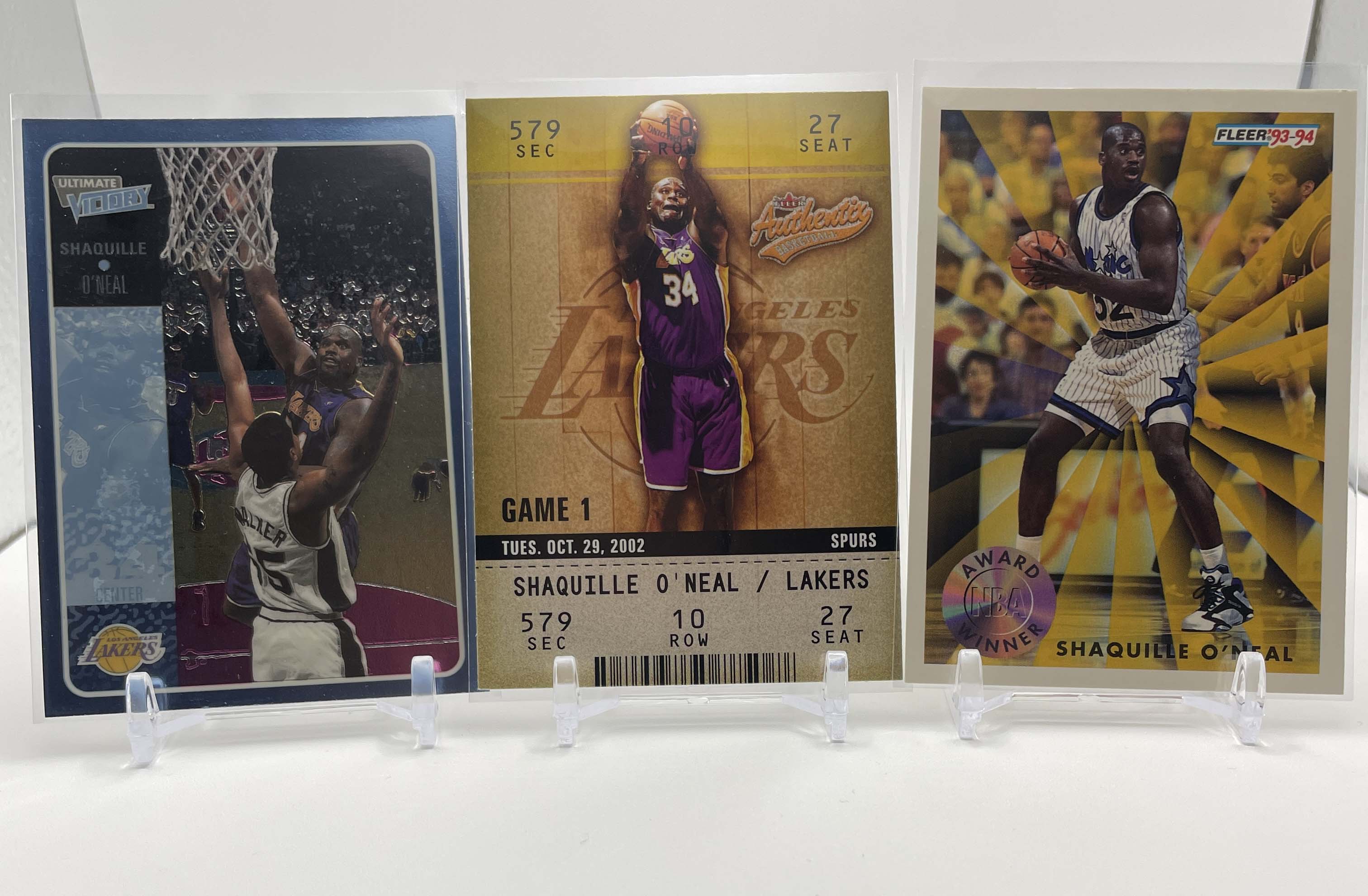 1992-93 Hoops Shaquille O'Neal Rookie #442 + Fleer Ultra Rookie + Set Of 3