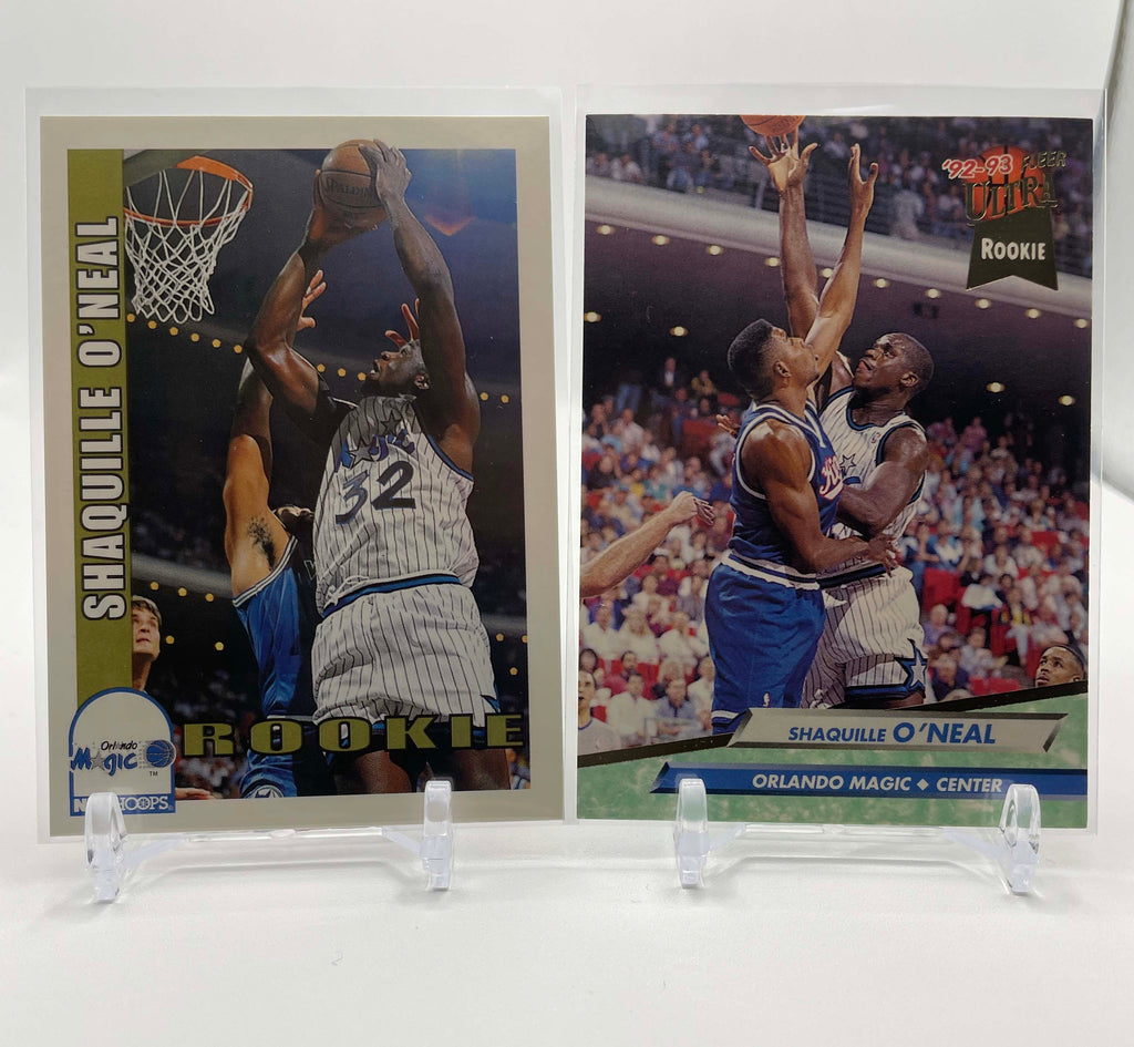 1992-93 Hoops Shaquille O'Neal Rookie #442 + Fleer Ultra Rookie + Set Of 3
