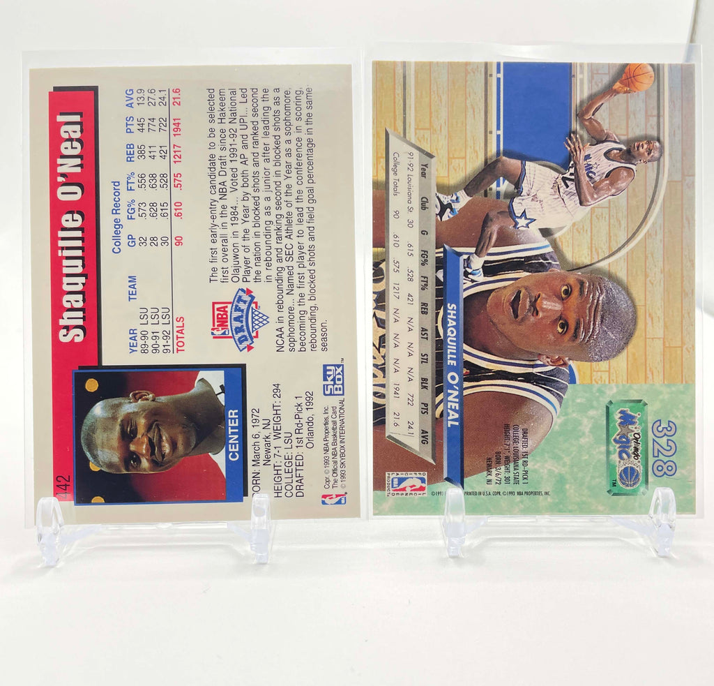 1992-93 Hoops Shaquille O'Neal Rookie #442 + Fleer Ultra Rookie + Set Of 3