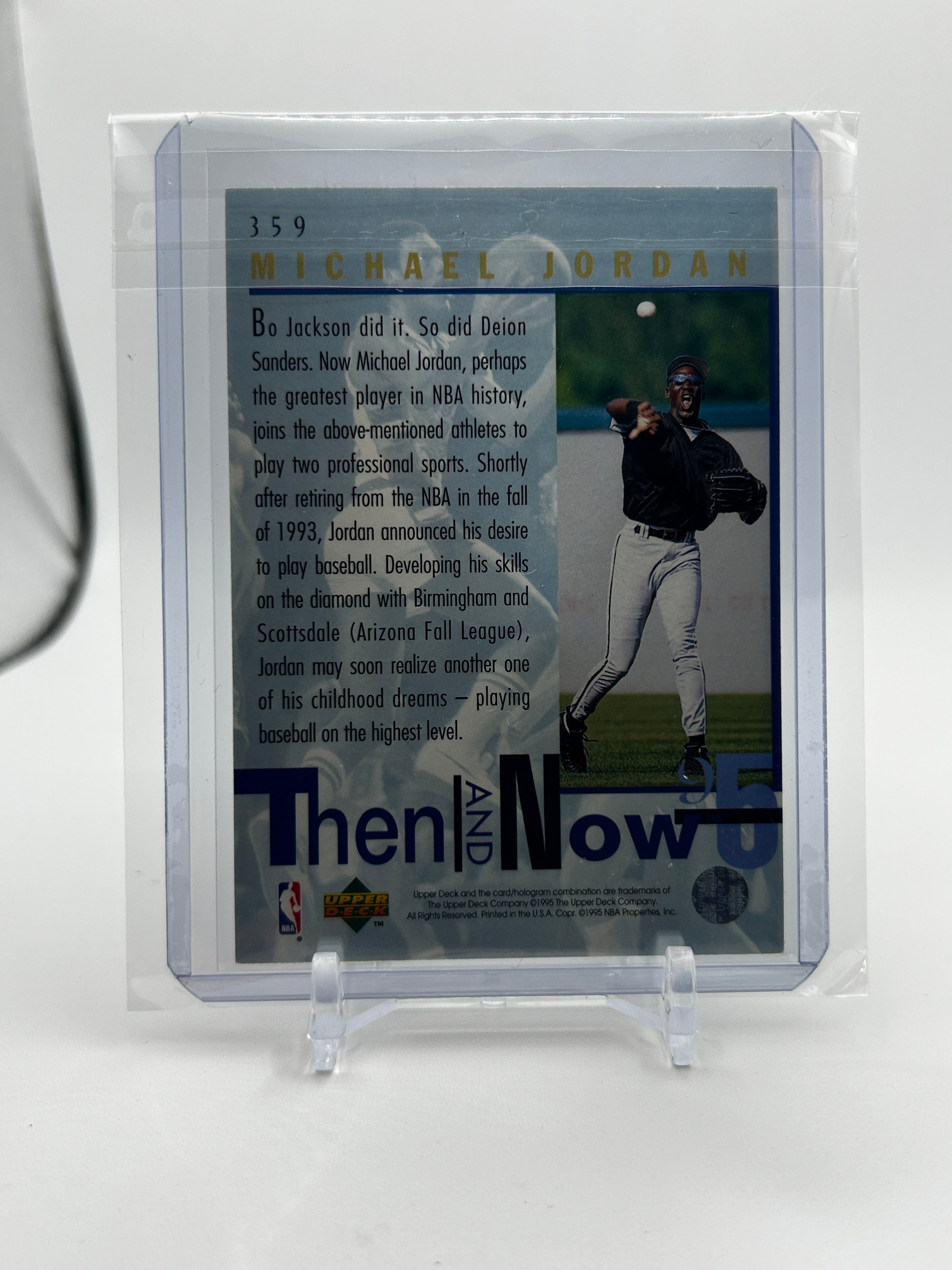 1995-96 Upper Deck Michael Jordan Then and Now #359