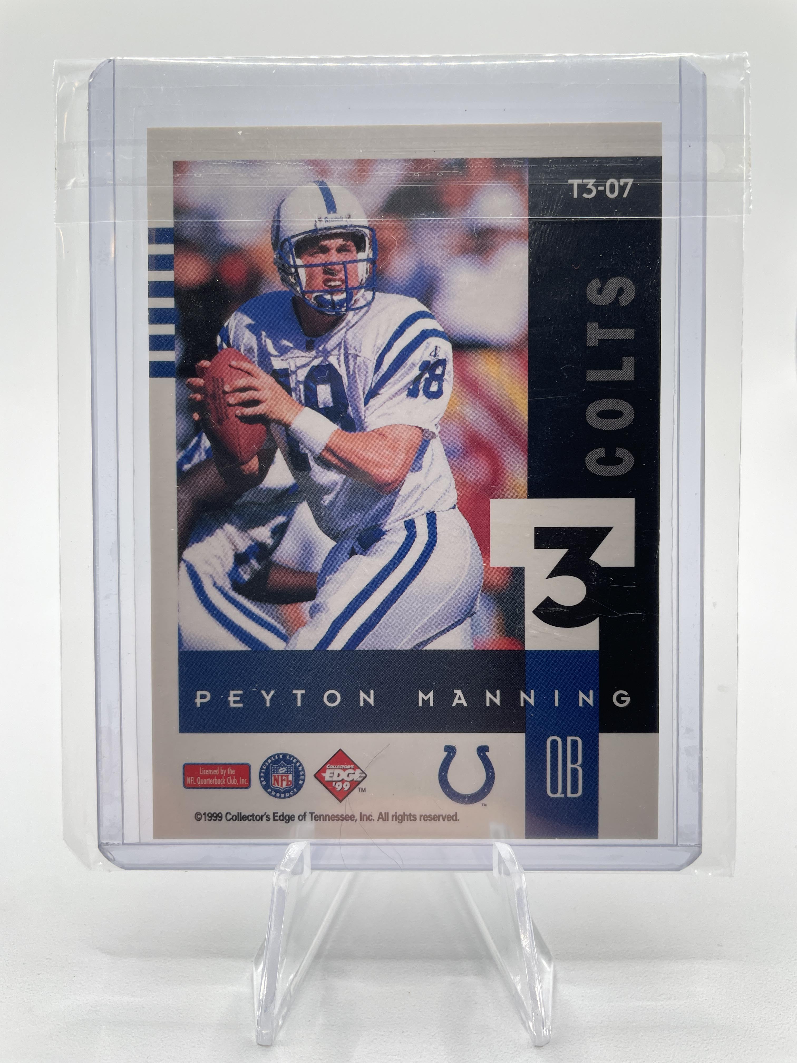 1999 Collector's Edge Peyton Manning Supreme T3 #T3-07