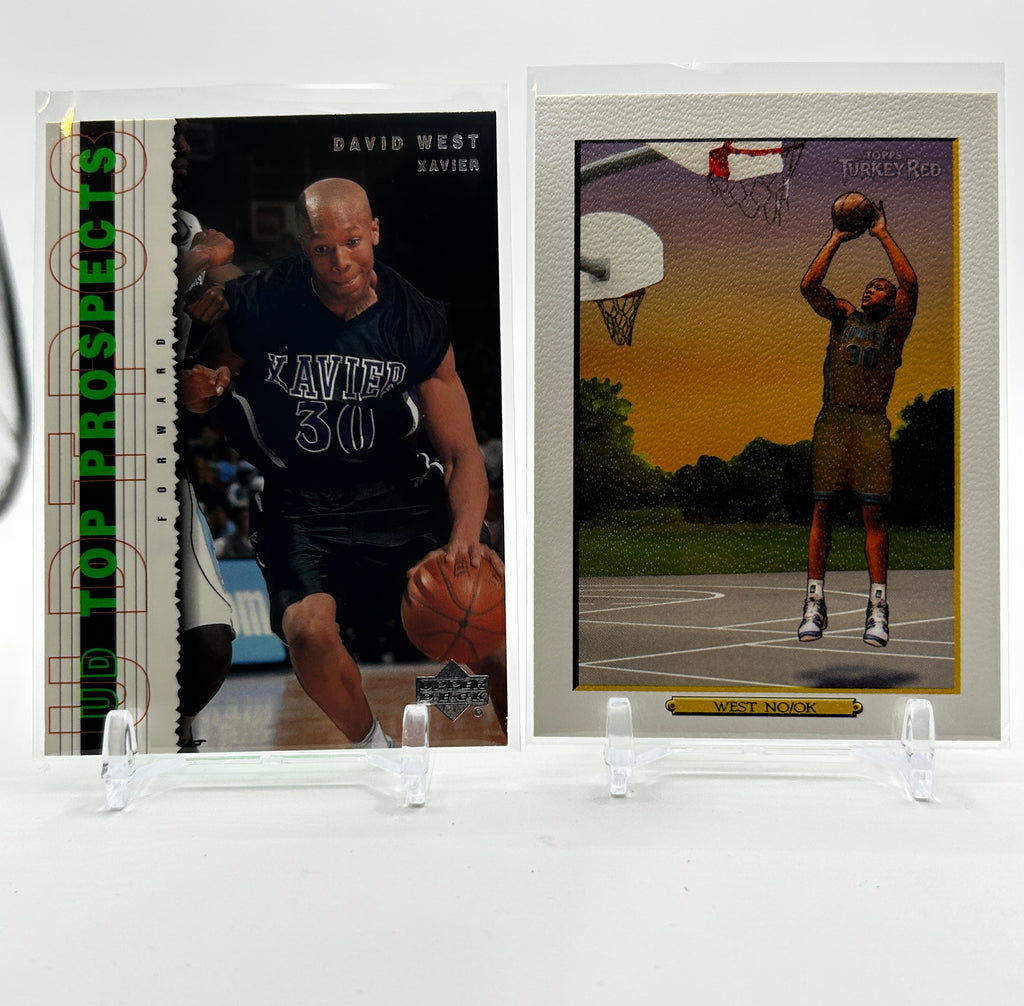 2003-04 Upper Deck David West Top Prospects Rookie + 2006 Topps Turkey White SP
