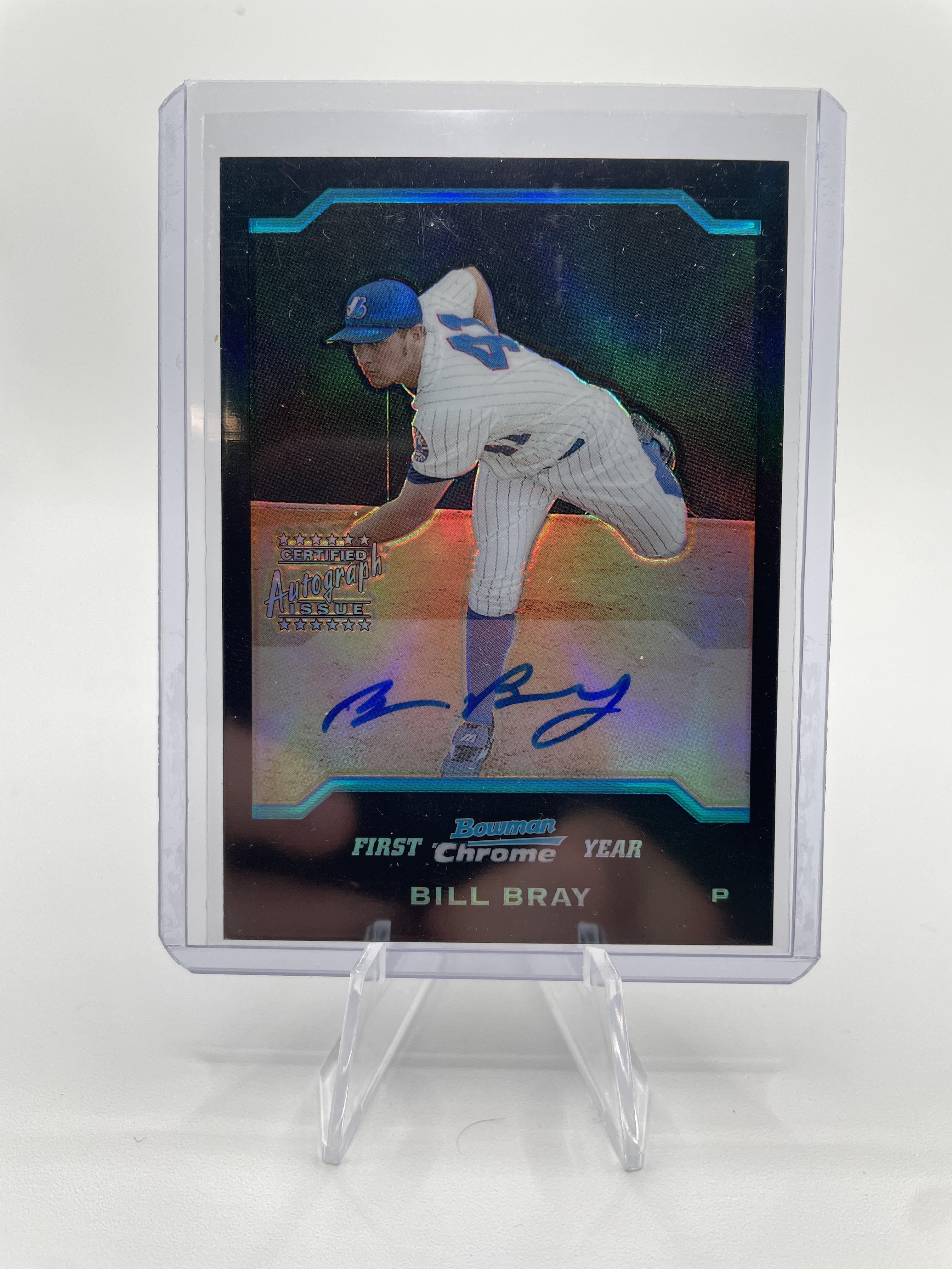 2004 Bowman Chrome Draft Prospects Bill Bray Refractor Rookie Auto #BDP173