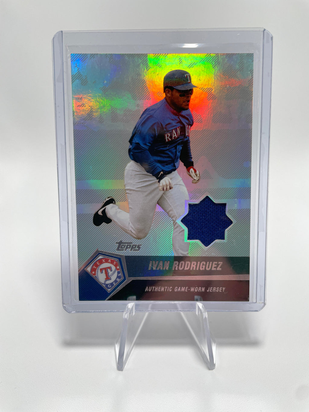 2004 Topps Clubhouse Collection Ivan Rodriguez #IR Game Worn Jersey