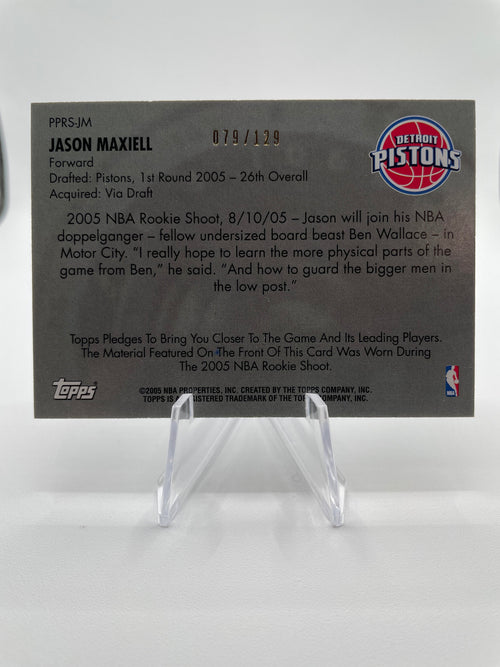 2005-06 Topps Jason Maxiell Picture Perfect Rookie Patch /129
