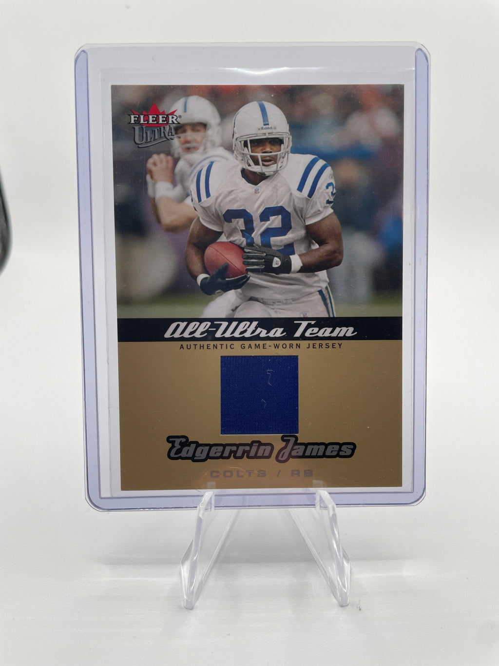 2005 Fleer Ultra Edgerrin James All Ultra Team SSP Game Worn Patch /50 Colts