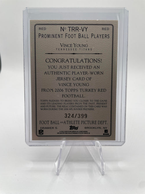 2006 Topps Turkey Red Vince Young Relics /399 #TRR-VY Rookie