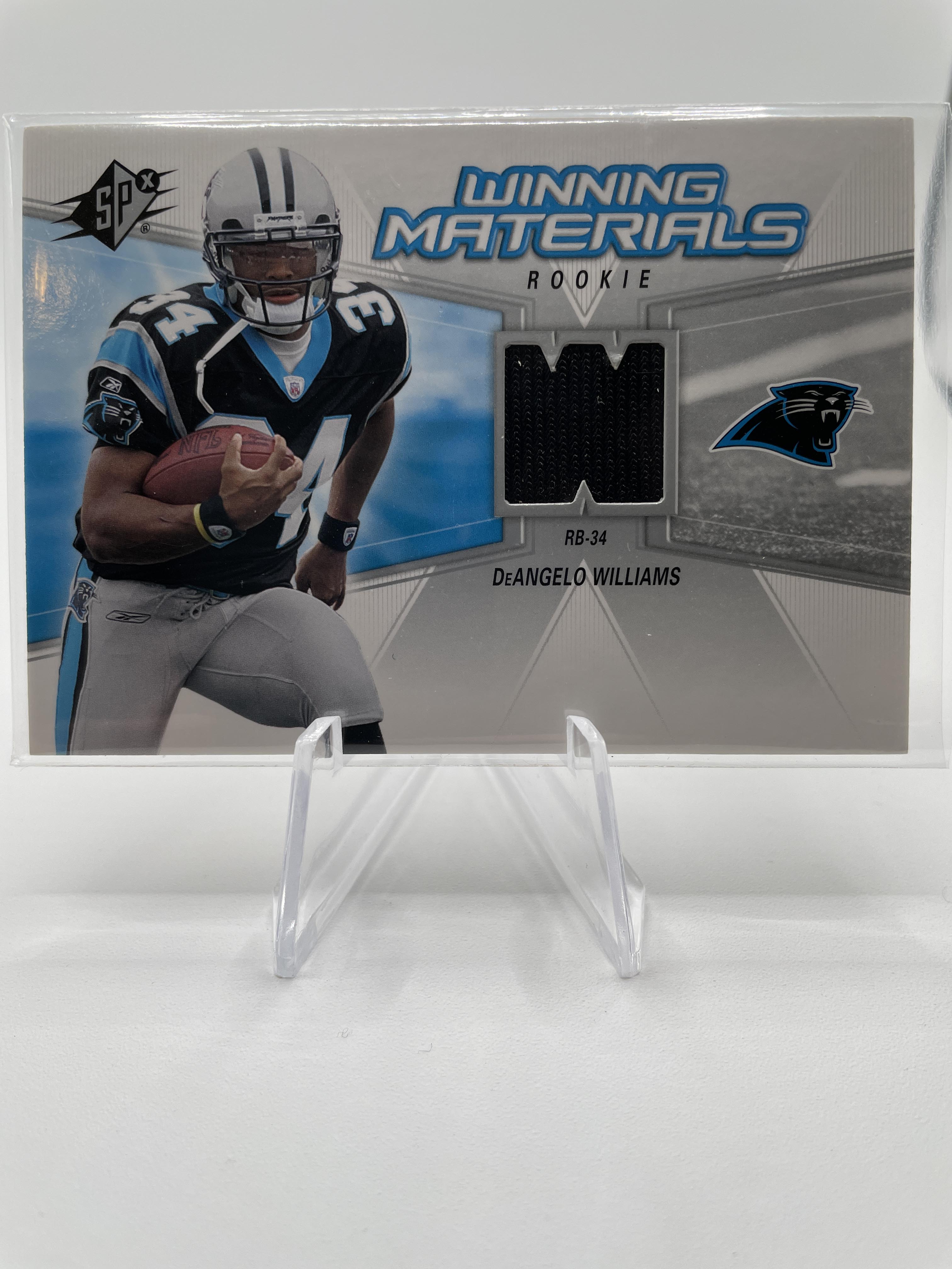 2006 Upper Deck SPX DeAngelo Williams Winning Materials Rookie SP Patch #WMR-DW