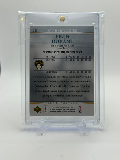 2007-08 Upper Deck First Edition Kevin Durant Star Rookies RC #202
