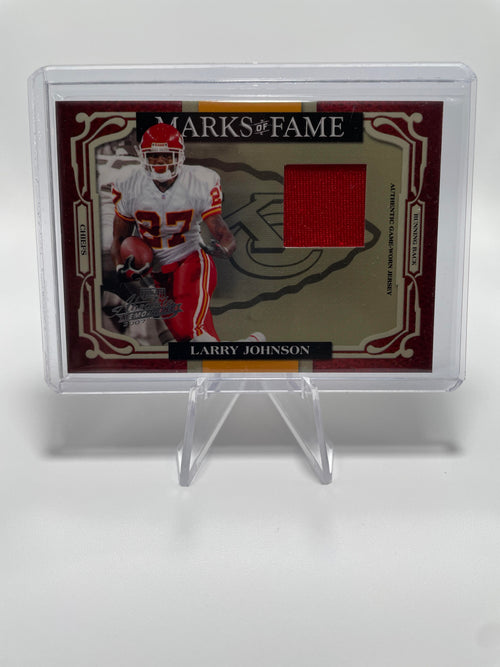 2007 Absolute Memorabilia Marks of Fame Larry Johnson Patch #16 /200