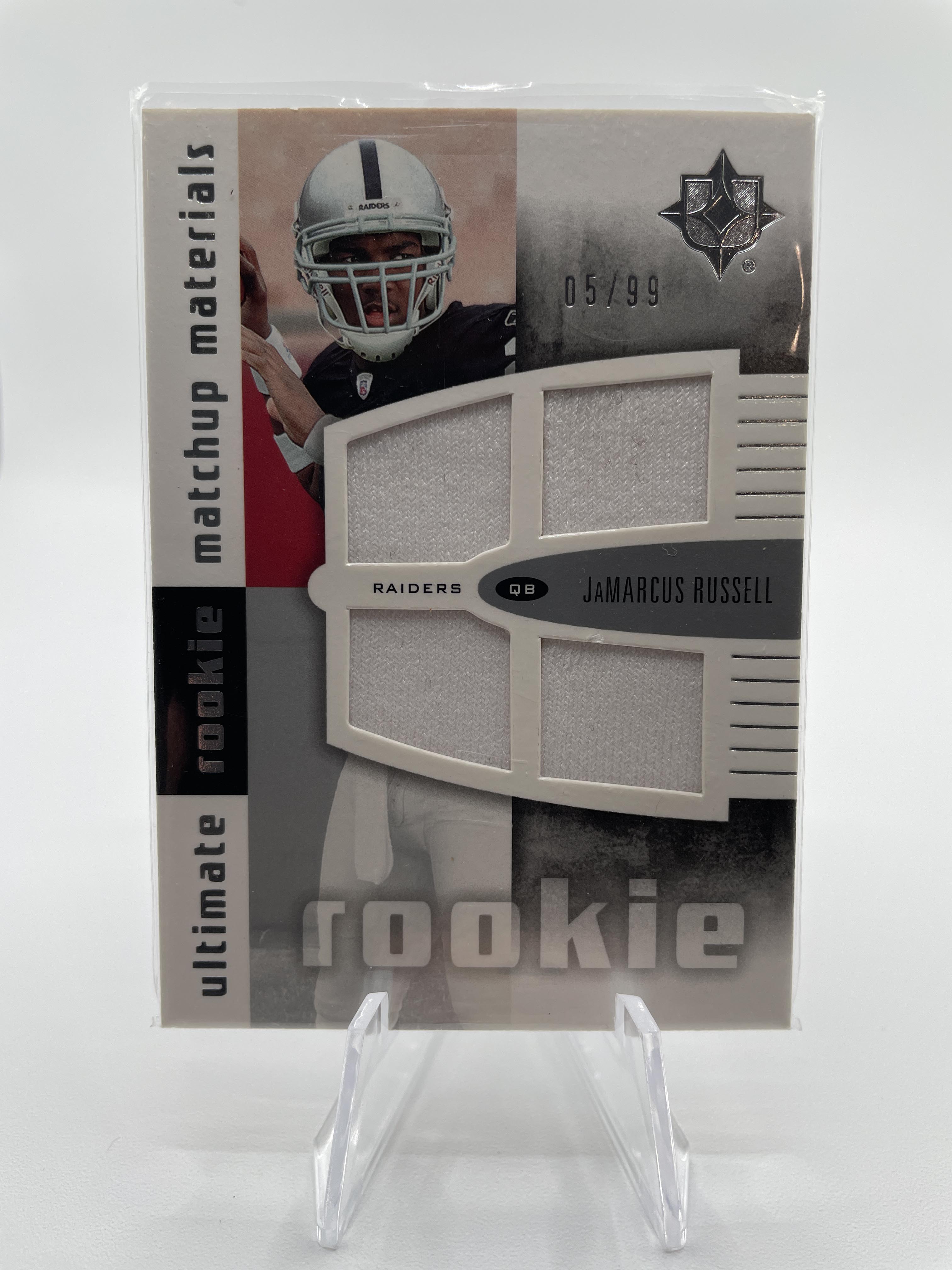 2007 Ultimate Collection Jamarcus Russell Brady Quinn Rookie Material Patch /99