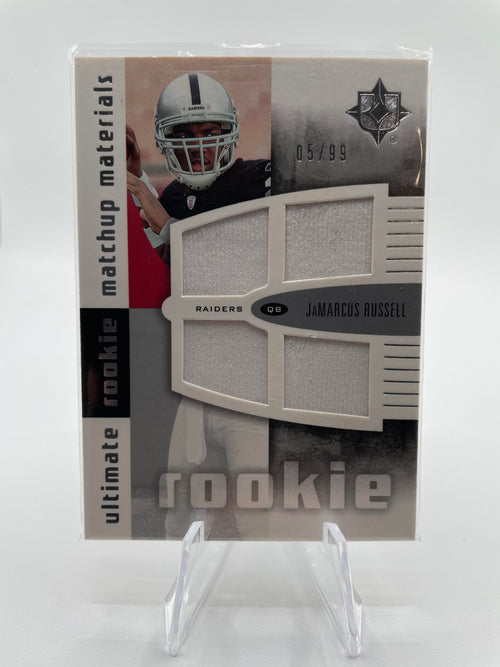 2007 Ultimate Collection Jamarcus Russell Brady Quinn Rookie Material Patch /99