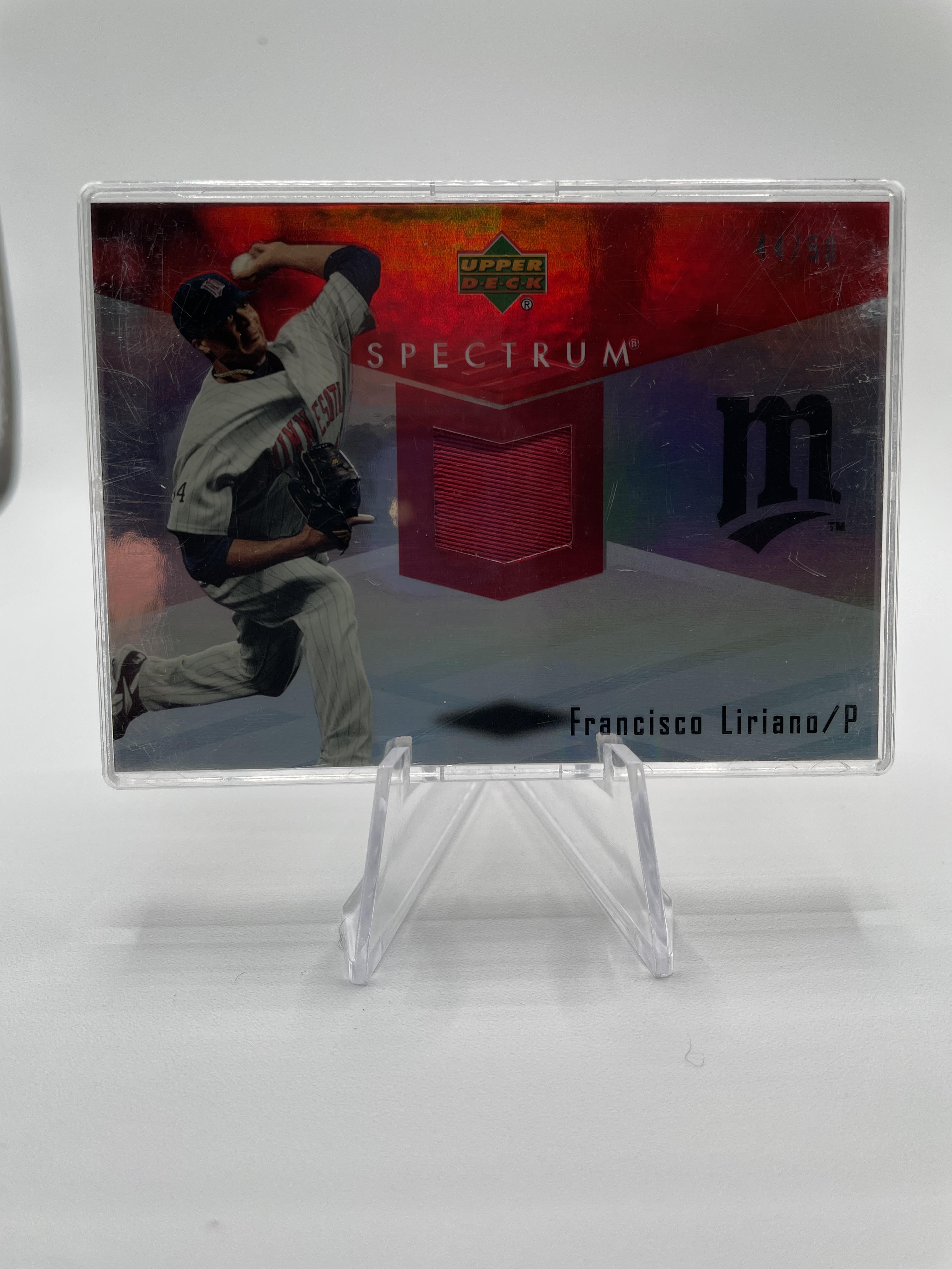 2007 Upper Deck Spectrum Francisco Liriano Red Foil Patch /50