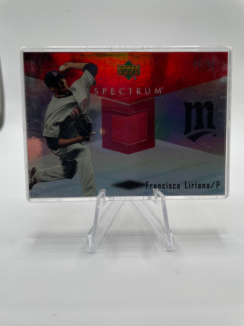 2007 Upper Deck Spectrum Francisco Liriano Red Foil Patch /50