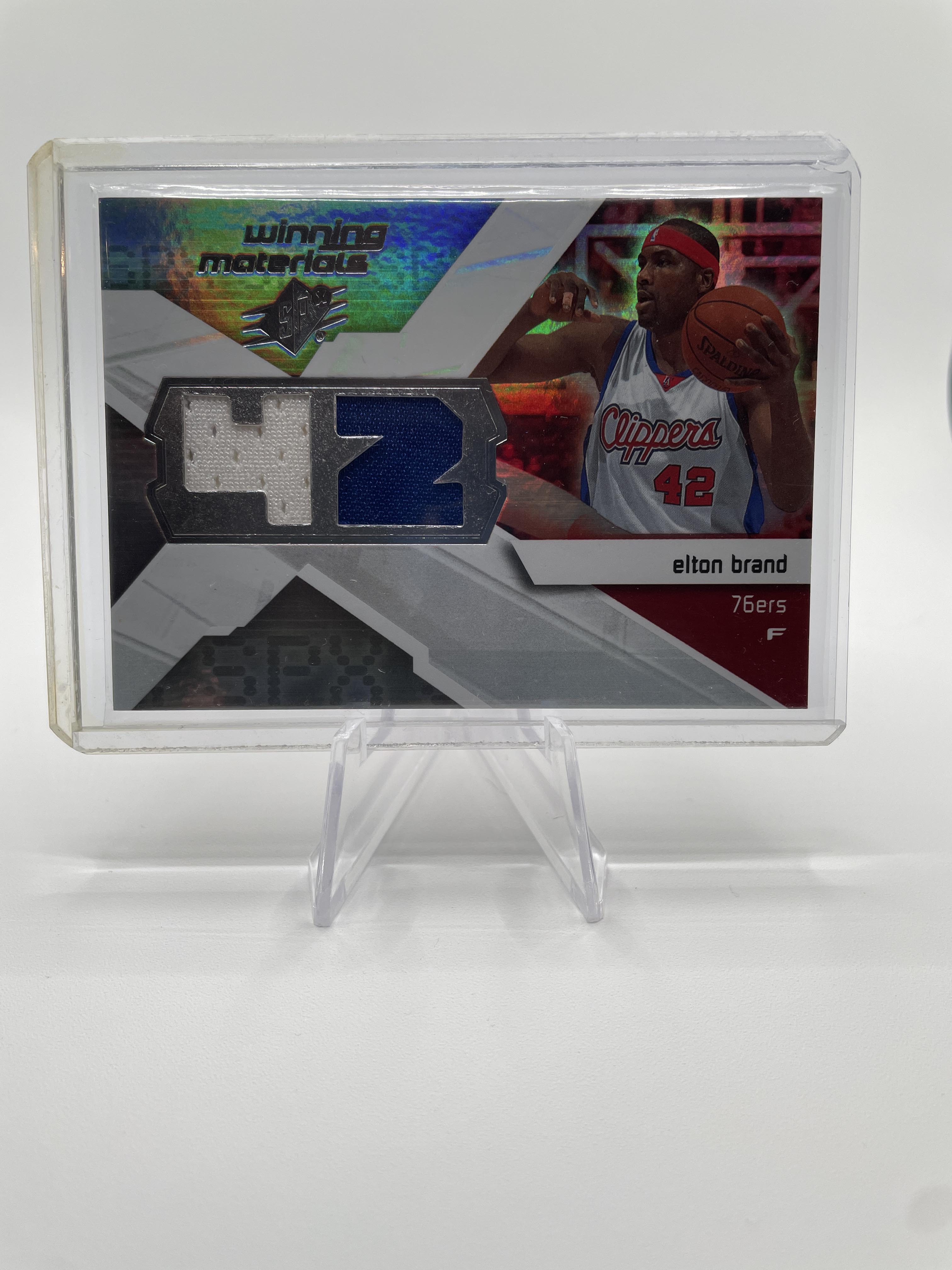 2008-09 Upper Deck SPx Elton Brand Winning Materials Numbers Patch #WMJ-EB