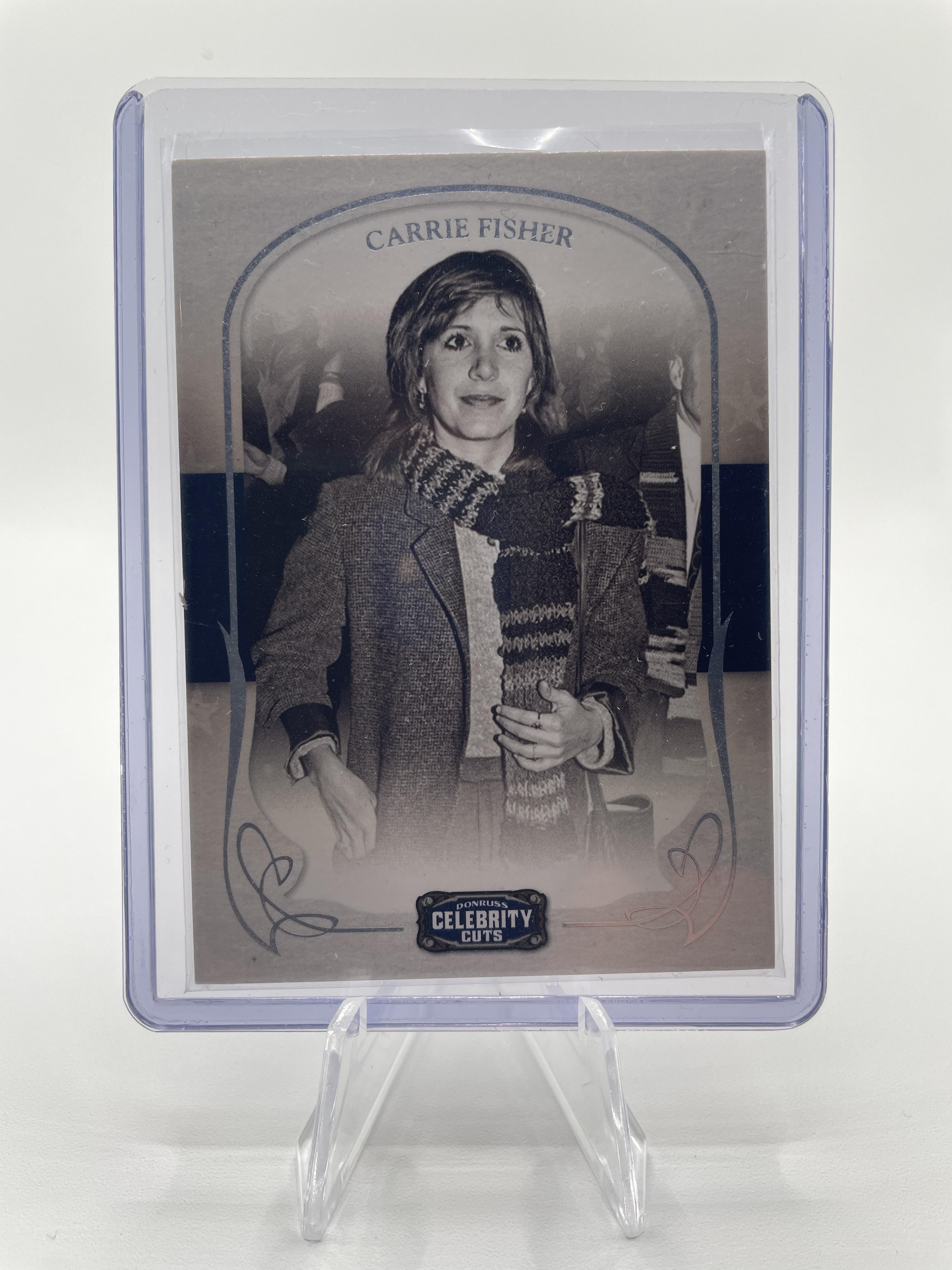 2008 Donruss Celebrity Cuts Carrie Fisher Silver Foil /499 #12 Star Wars