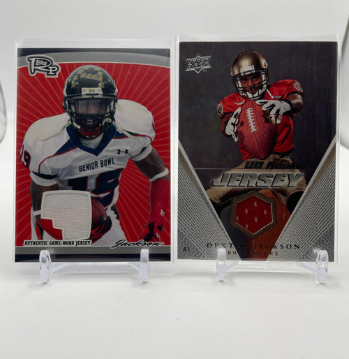 2008 Upper Deck Dexter Jackson Rookie Jersey Relic + Topps Progression RC Patch