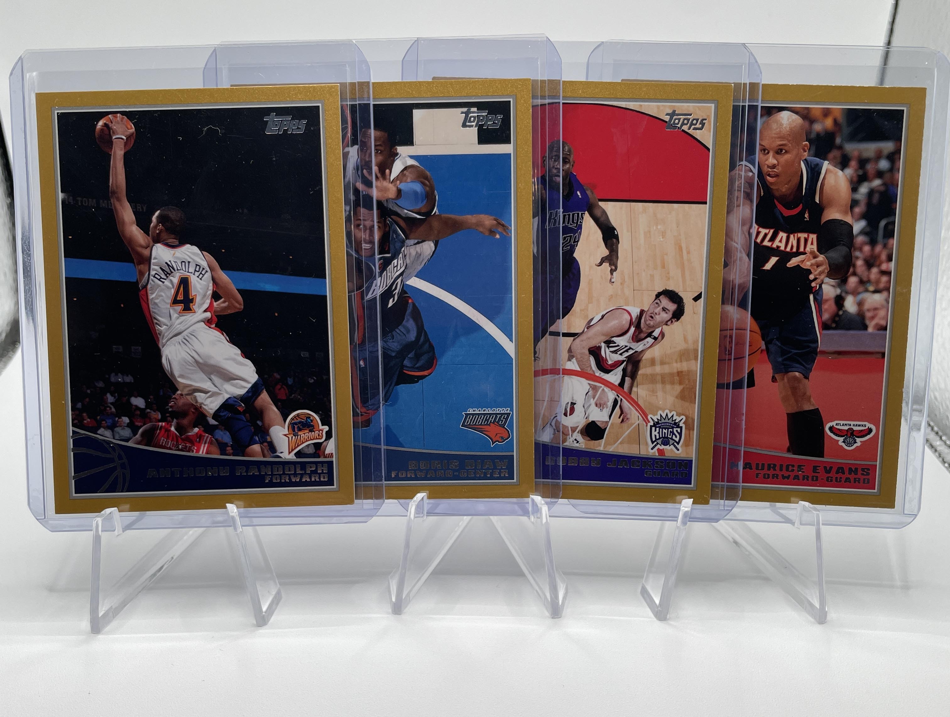2009-10 Topps Anthony Randolph Boris Diaw Bobby Jackson Evans Gold /2009 Set