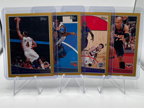 2009-10 Topps Anthony Randolph Boris Diaw Bobby Jackson Evans Gold /2009 Set