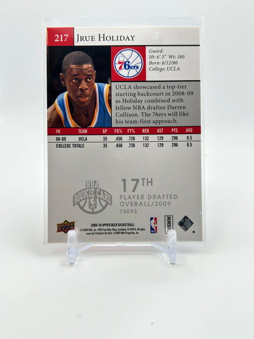 2009-10 Upper Deck Jrue Holliday Star Rookies #217