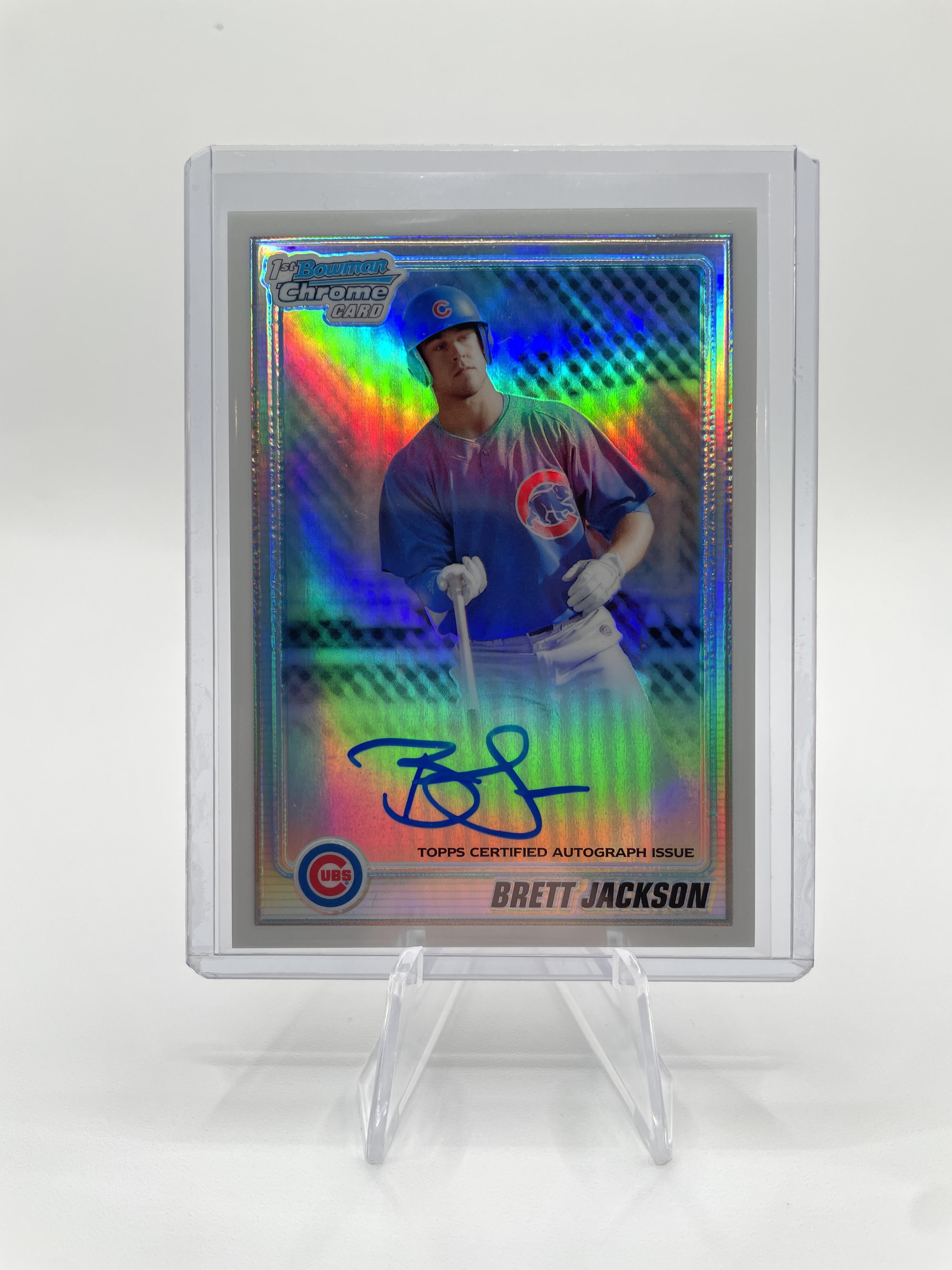 2010 Bowman Chrome Brett Jackson Rookie Refractor Auto Set /500 + Base (x3)