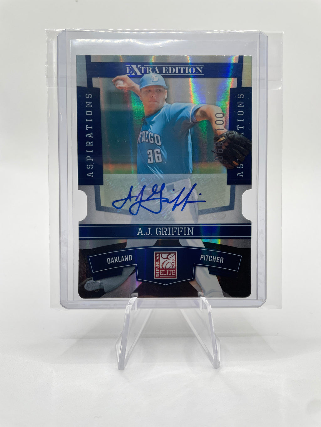 2010 Donruss Elite Extra Edition AJ Griffin Aspirations Die-Cut Auto /100