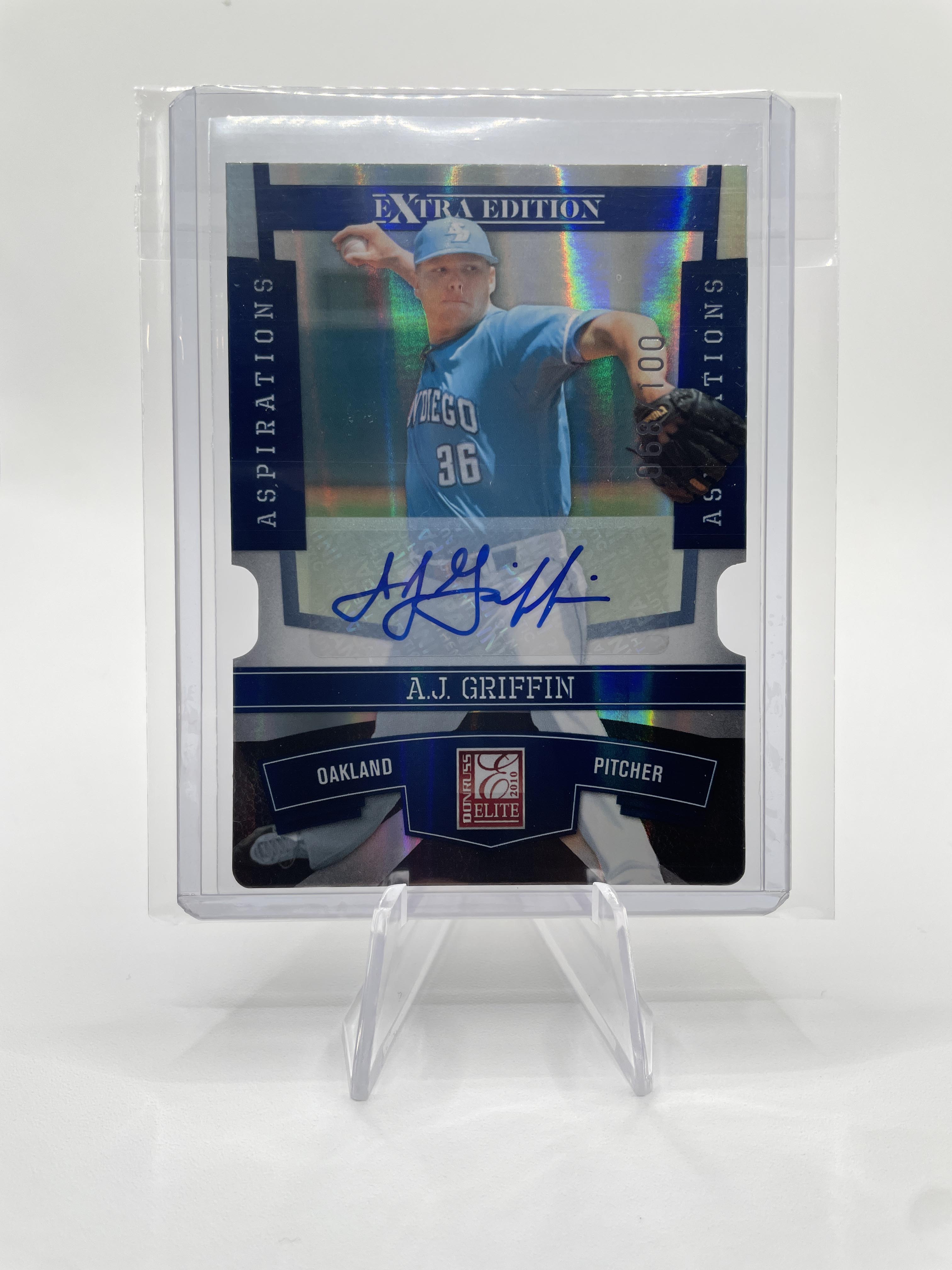 2010 Donruss Elite Extra Edition AJ Griffin Aspirations Die-Cut Auto /100