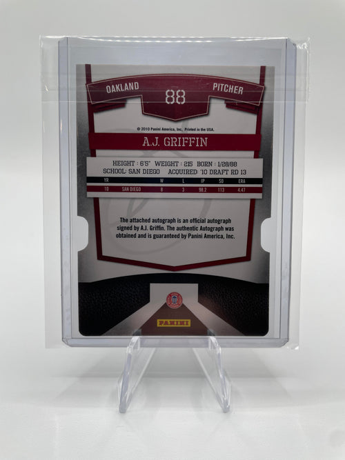 2010 Donruss Elite Extra Edition AJ Griffin Aspirations Die-Cut Auto /100
