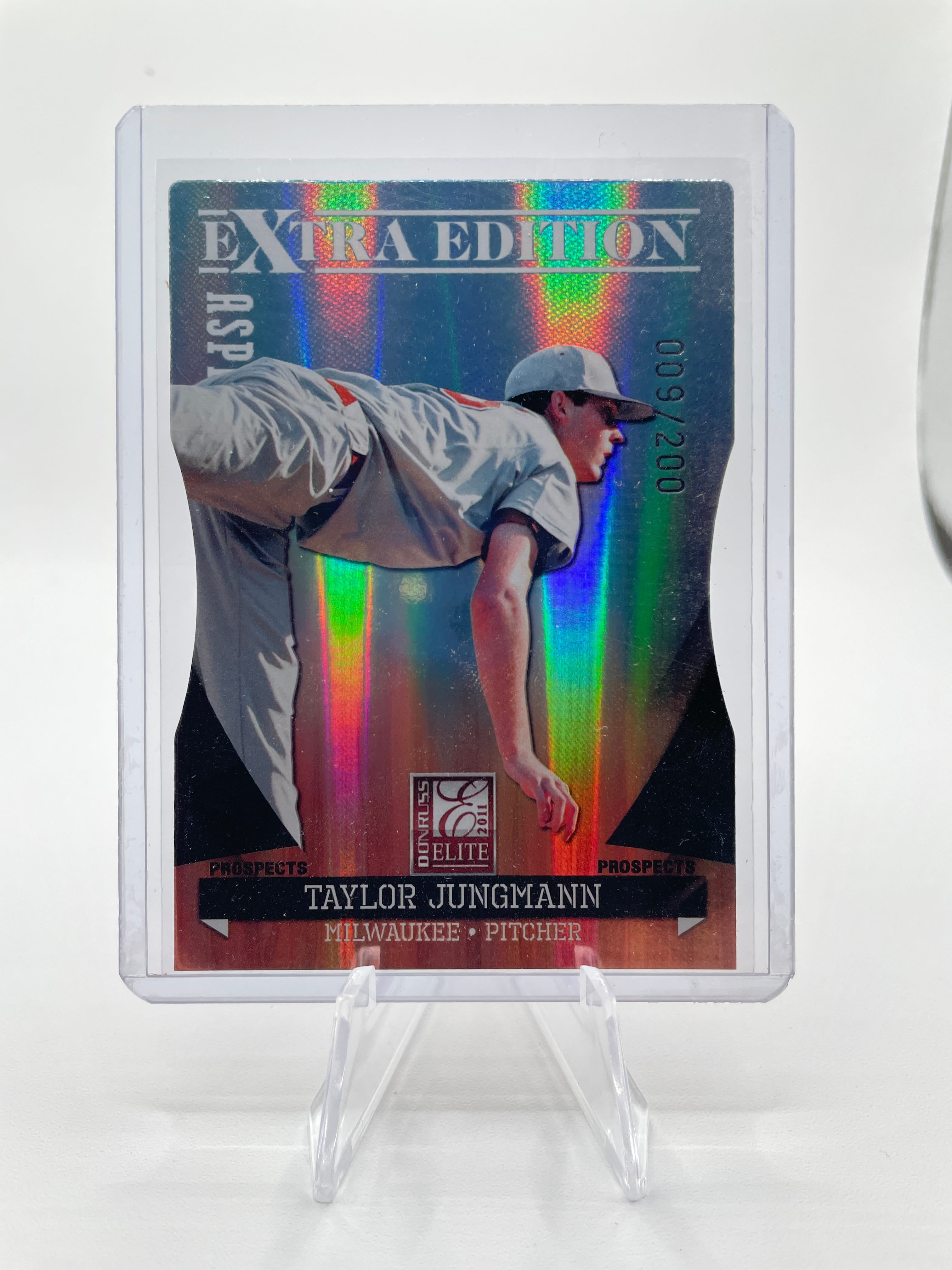 2011 Donruss Elite Extra Edition Taylor Jungman Aspirations Die-Cut /200