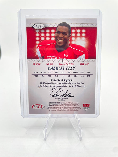 2011 Sage Hit Charles Clay Rookie Auto