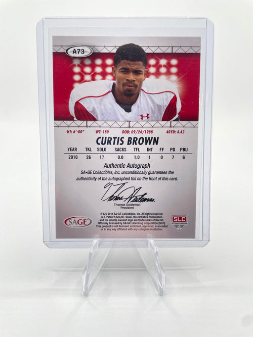 2011 Sage Hit Curtis Brown Rookie Auto