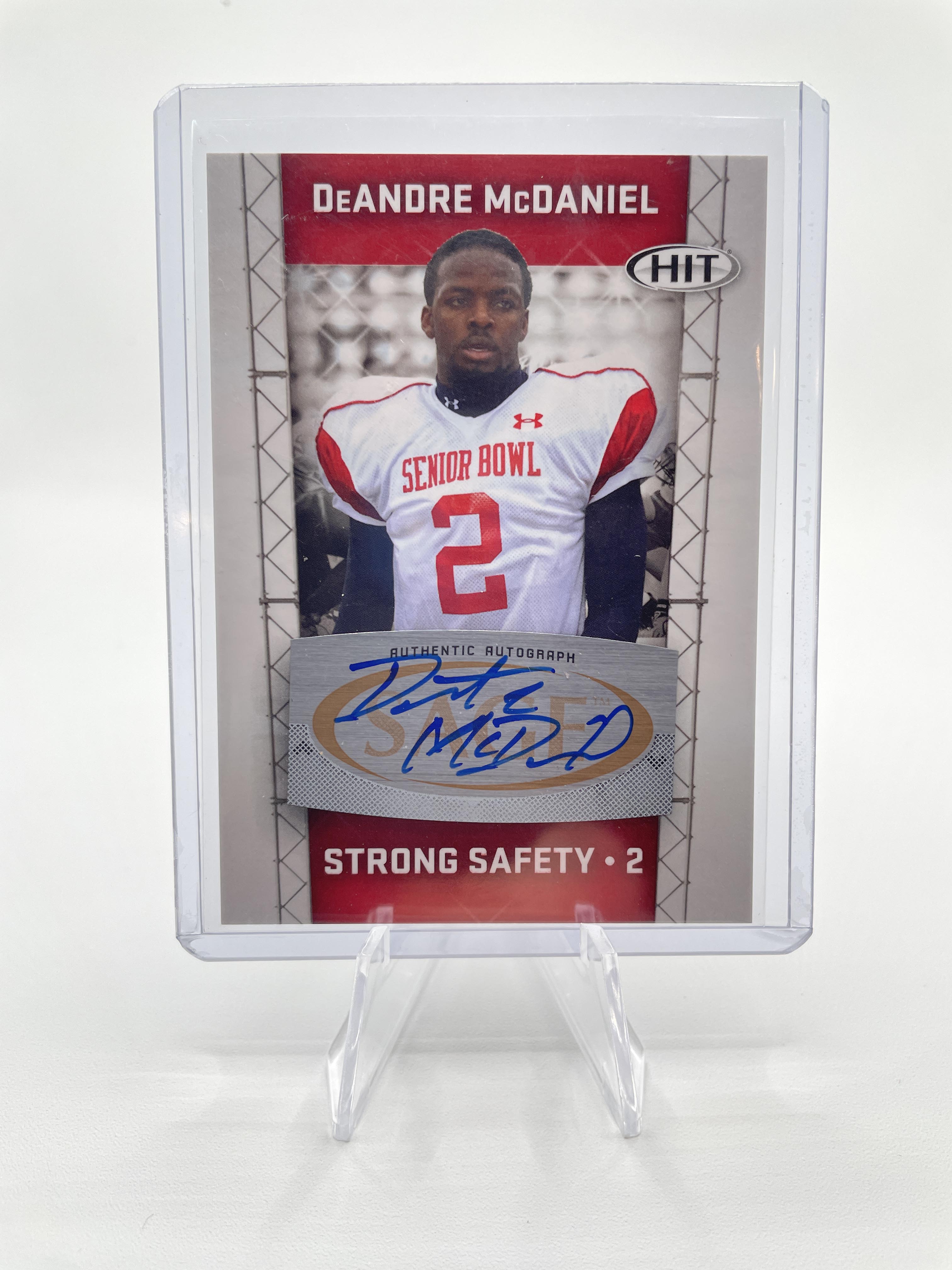 2011 Sage Hit DeAndre McDaniel Rookie Auto #A96