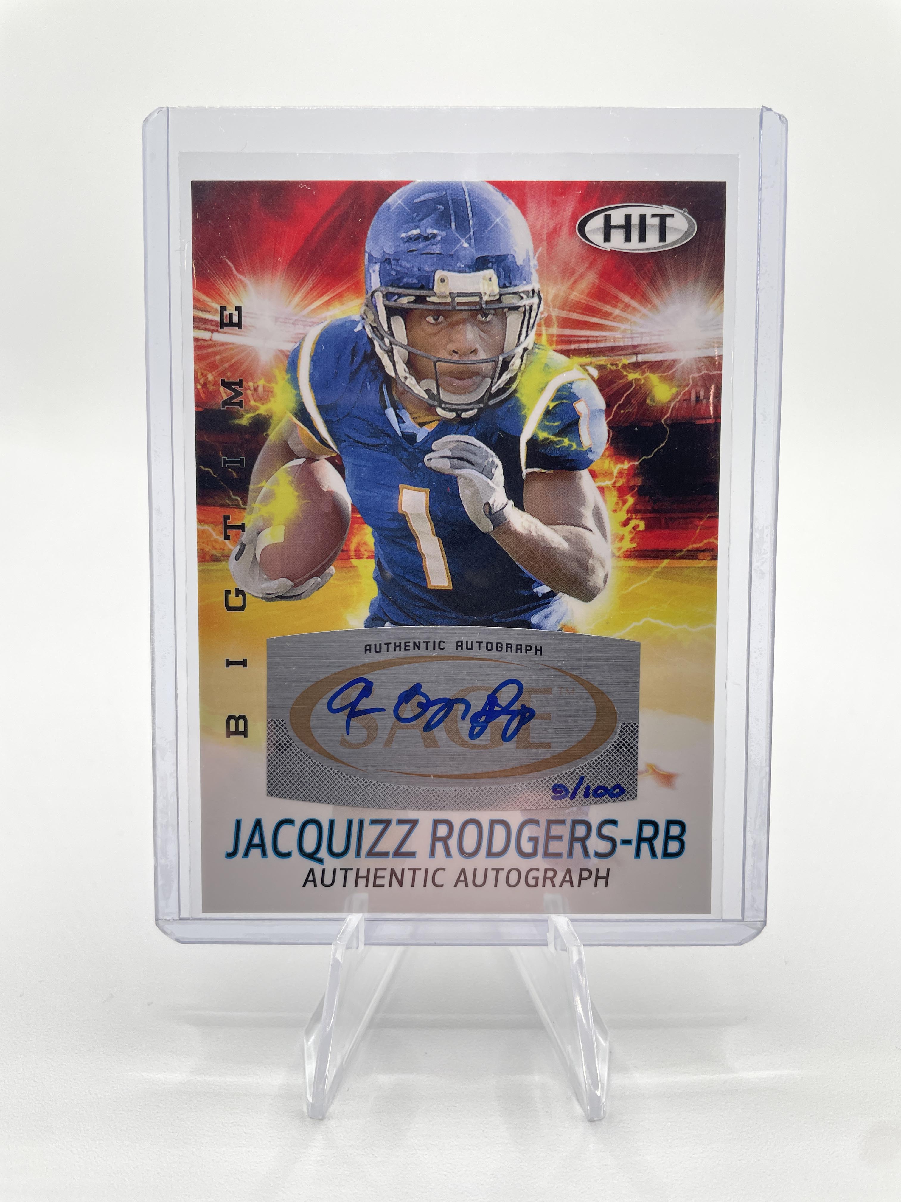 2011 Sage Hit Jacquizz Rodgers Big Time Elusiveness Rookie Auto /100
