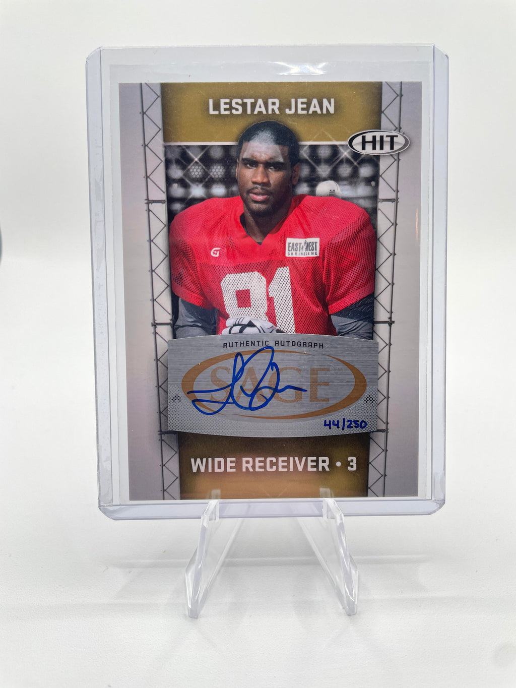 2011 Sage Hit Lester Jean Rookie Auto Gold /250