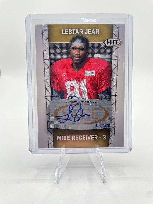 2011 Sage Hit Lester Jean Rookie Auto Gold /250