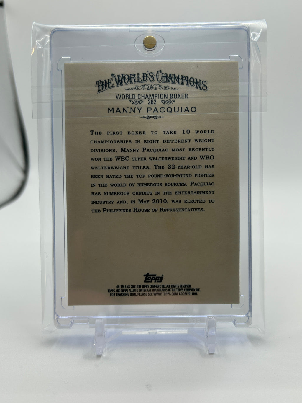 2011 Topps Allen & Ginter Manny Pacquiao #262