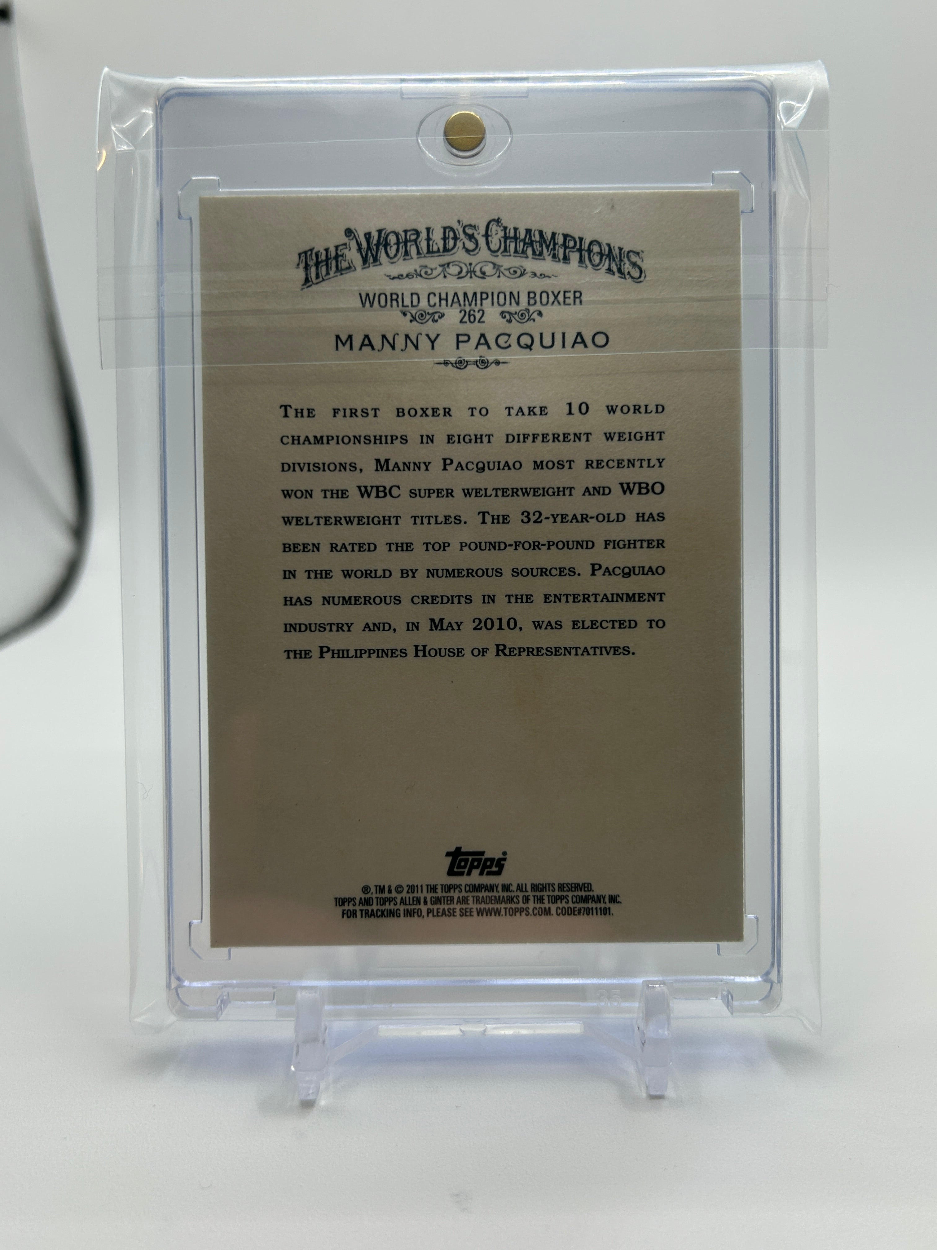 2011 Topps Allen & Ginter Manny Pacquiao #262