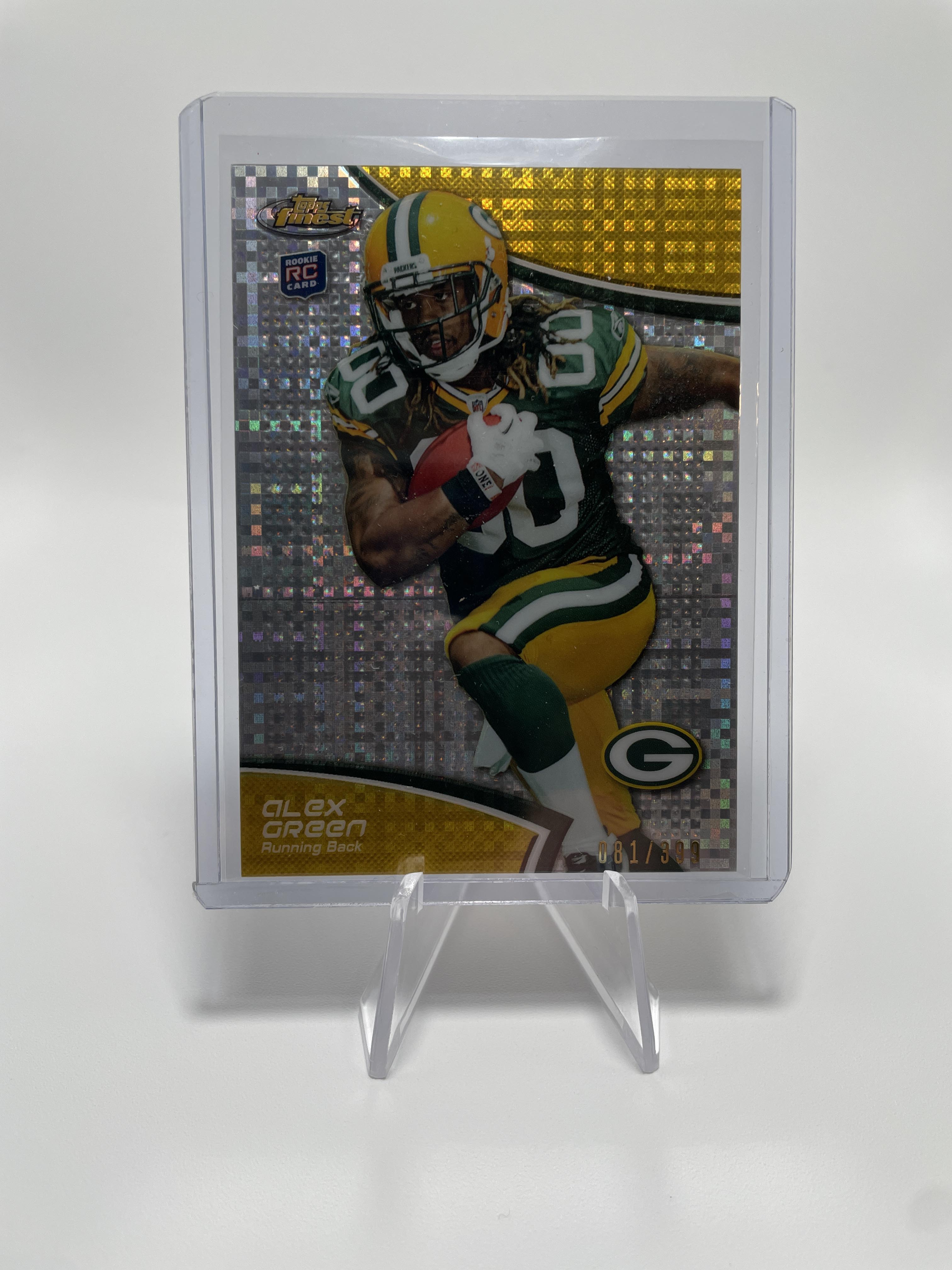 2011 Topps Finest Alex Green Speckle Refractor Rookie SP #54