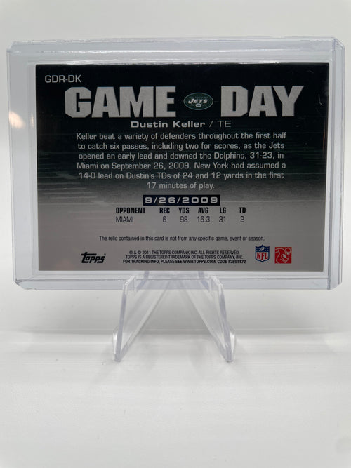 2011 Topps Game Day Relics Dustin Keller #GDR-DK