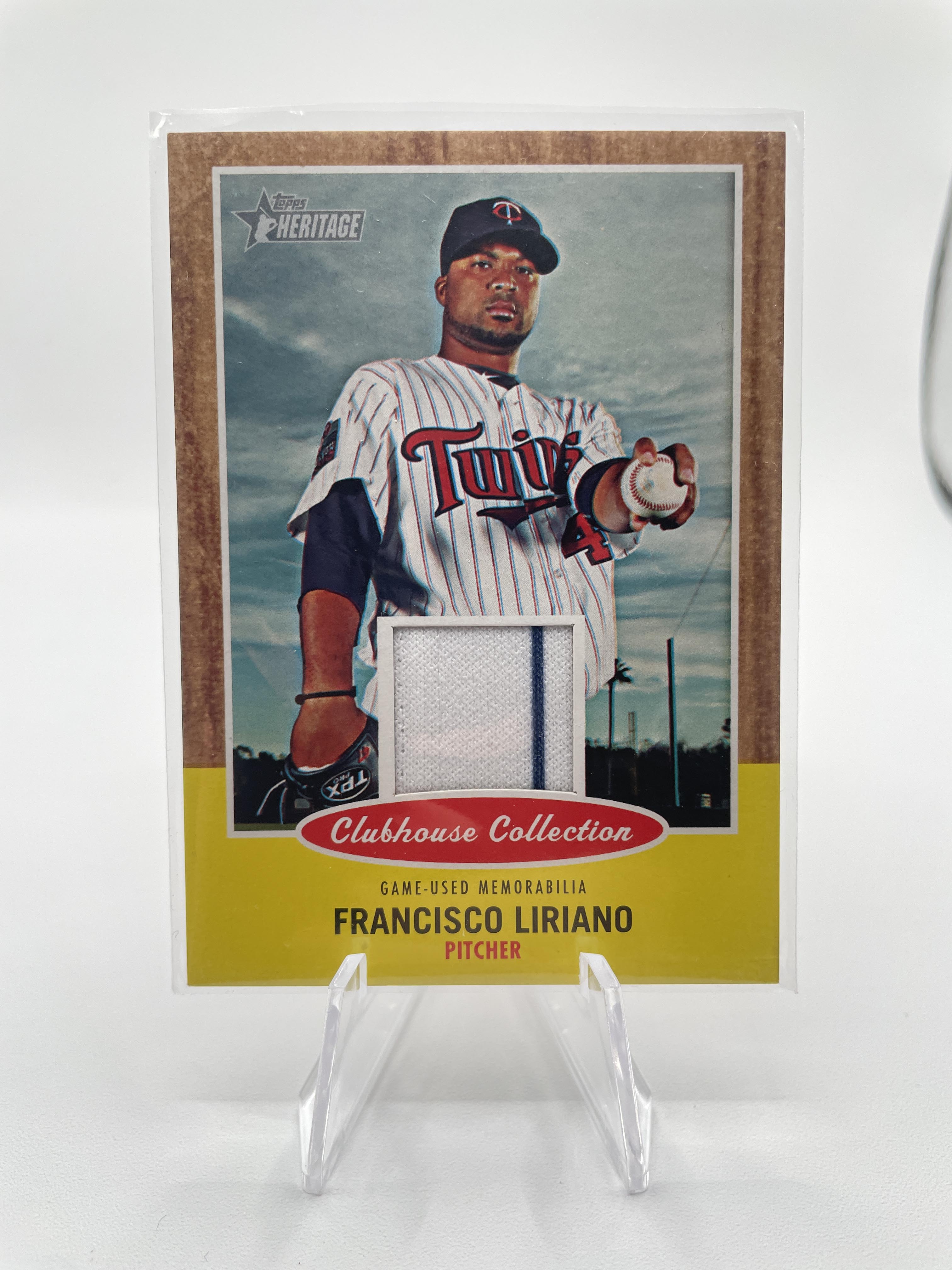 2011 Topps Heritage Francisco Liriano Clubhouse Collection SP Patch #CCR-FL