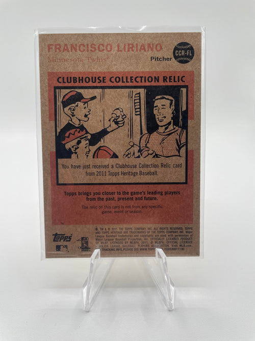 2011 Topps Heritage Francisco Liriano Clubhouse Collection SP Patch #CCR-FL