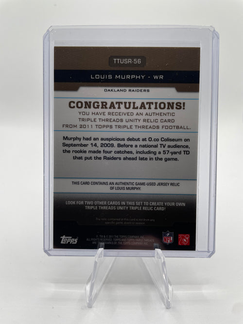 2011 Topps Triple Threads Louis Murphy Unity Relic /27 TTUSR-56