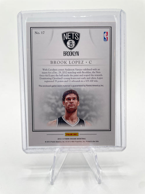 2012-13 Panini Crusade Brook Lopez Quest SP Patch #17
