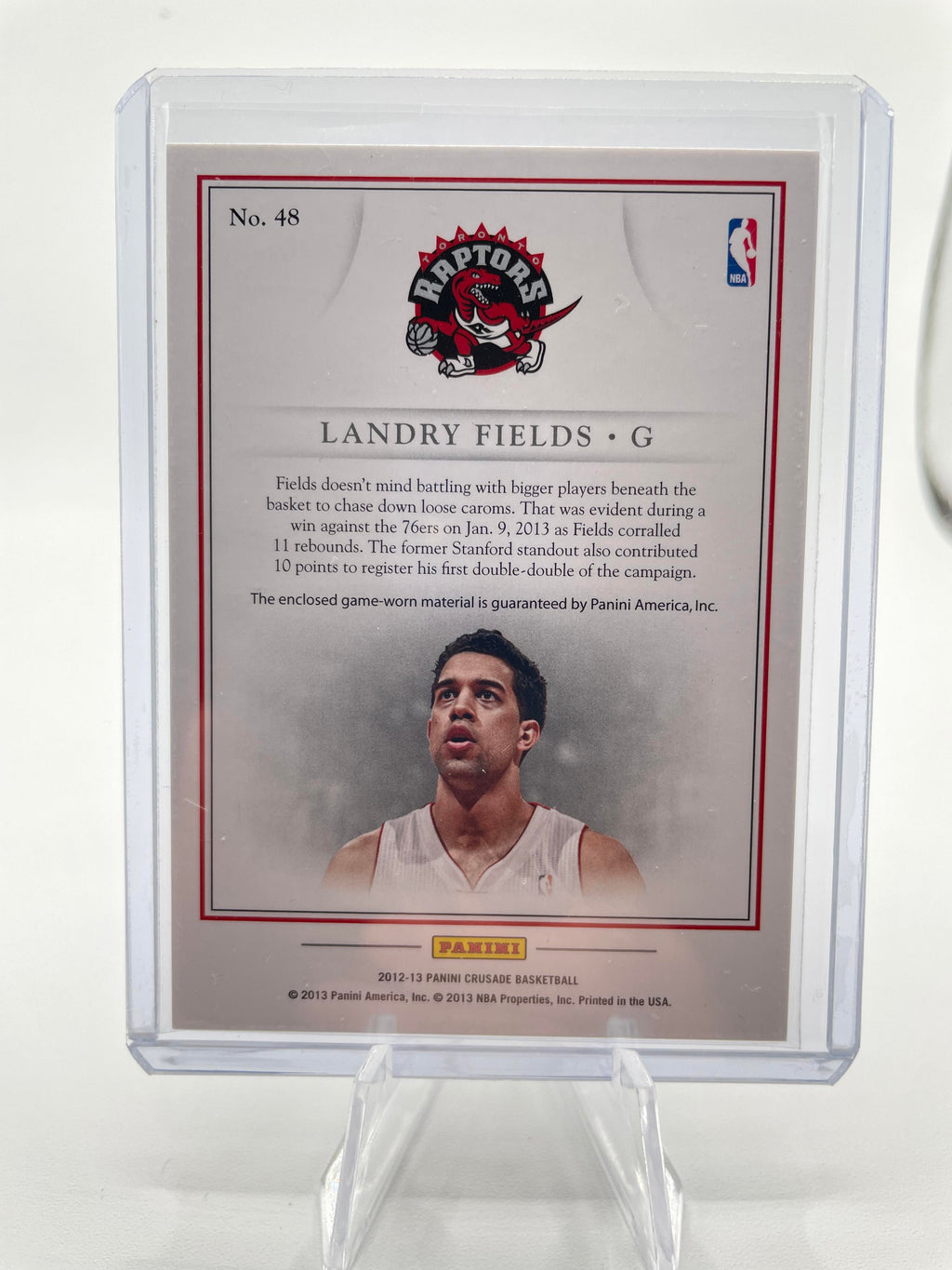 2012-13 Panini Crusade Landry Fields Quest SP Patch #48