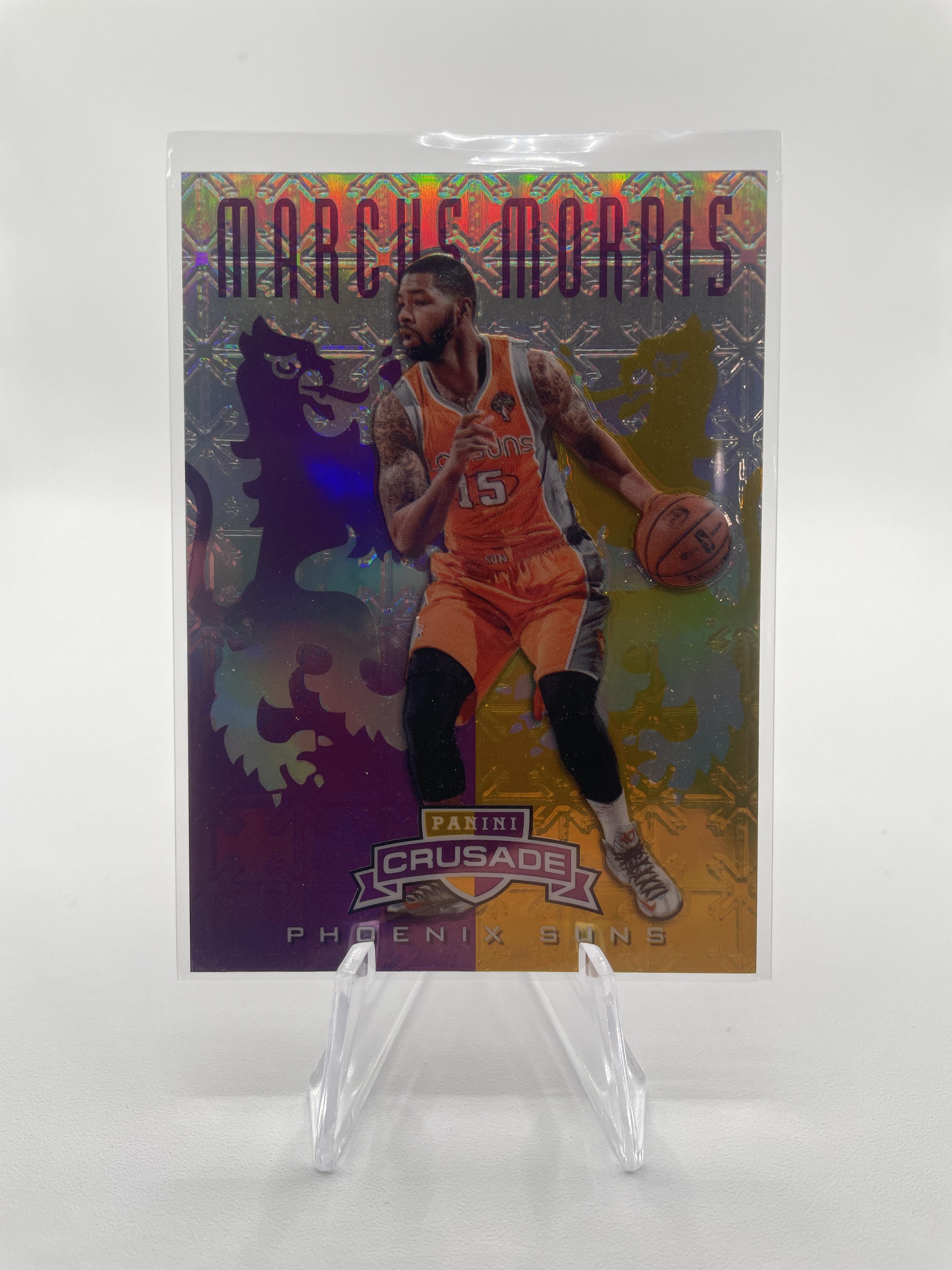 2012-13 Panini Crusade Marcus Morris Purple Gold Foil SP /49 #55