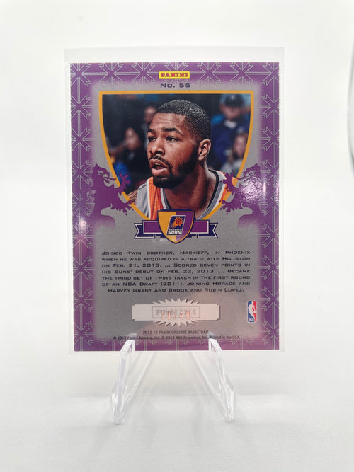 2012-13 Panini Crusade Marcus Morris Purple Gold Foil SP /49 #55