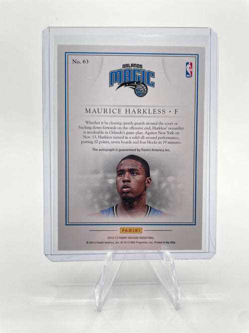 2012-13 Panini Crusade Maurice Harkless Quest Auto #63