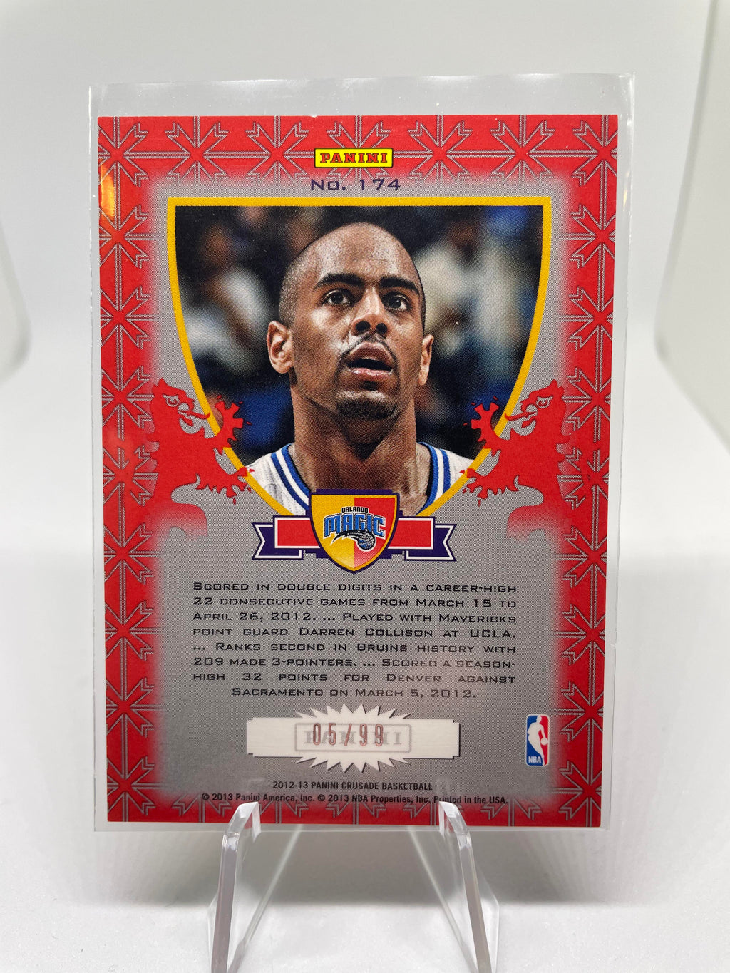 2012-13 Panini Crusade Red Arron Afflalo /99 #174